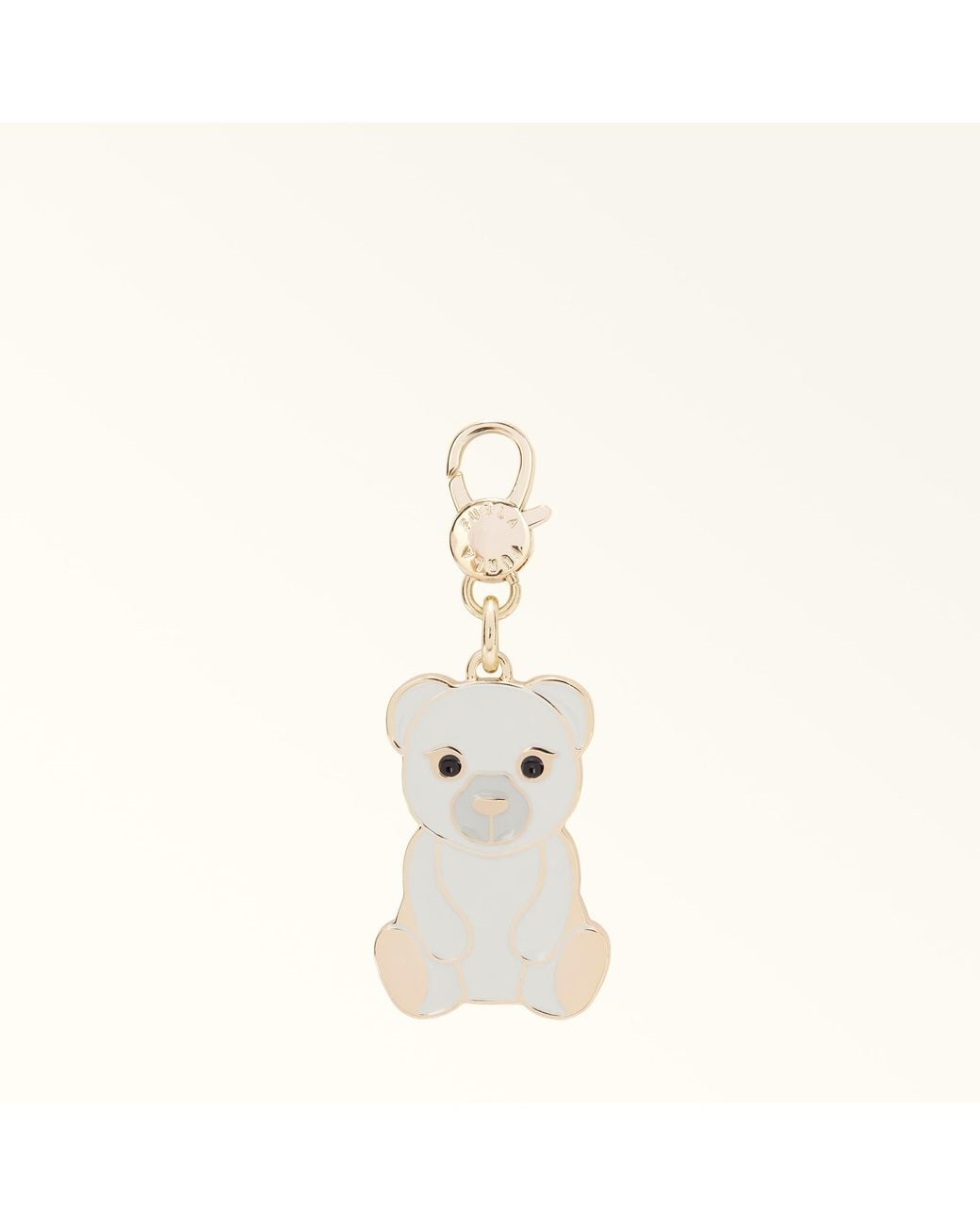 Furla Natural Hashtag Charm Marshmallow Metal + Enamel