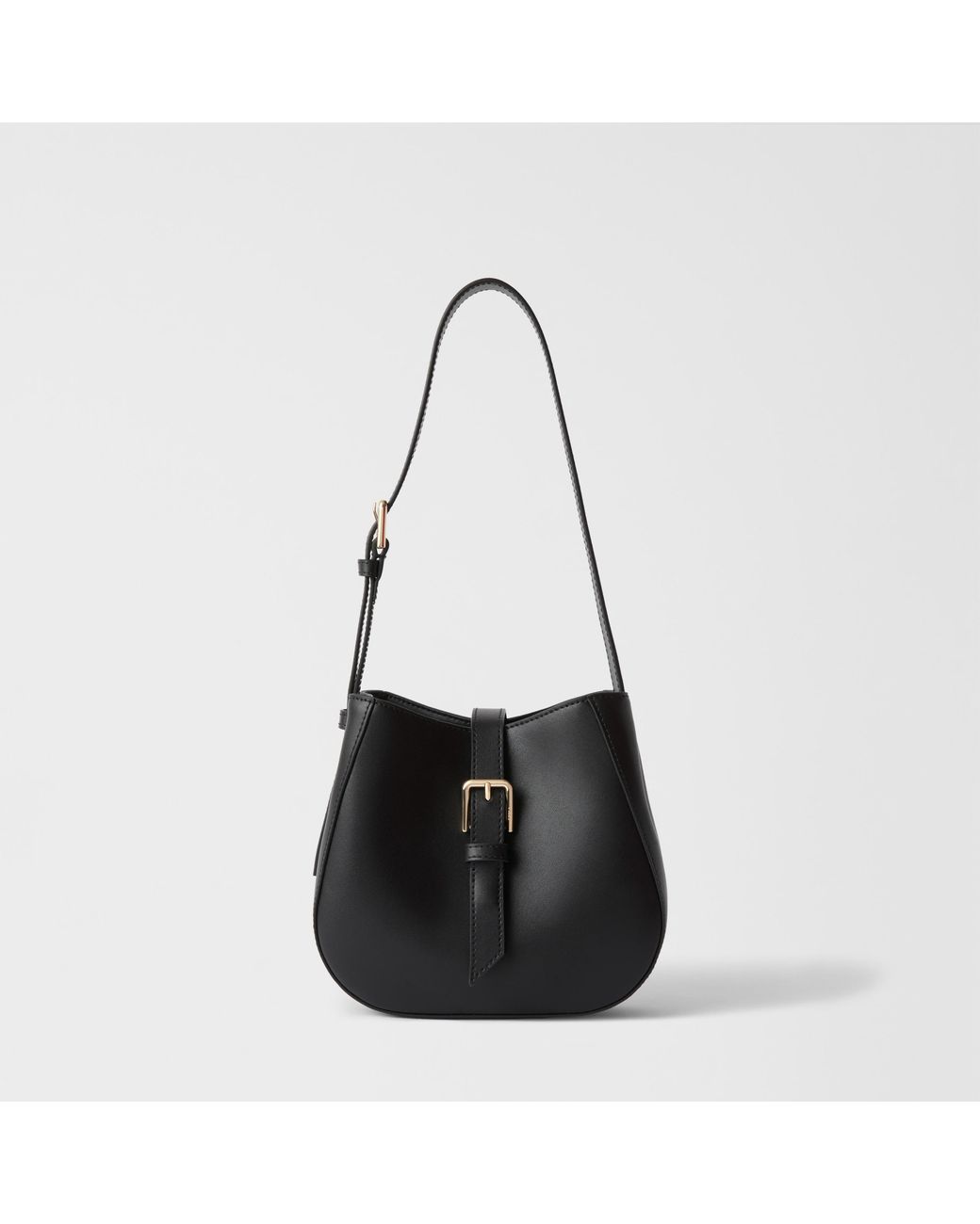 Furla Black Dora Bucket Bag Nero Sidney Calf Leather