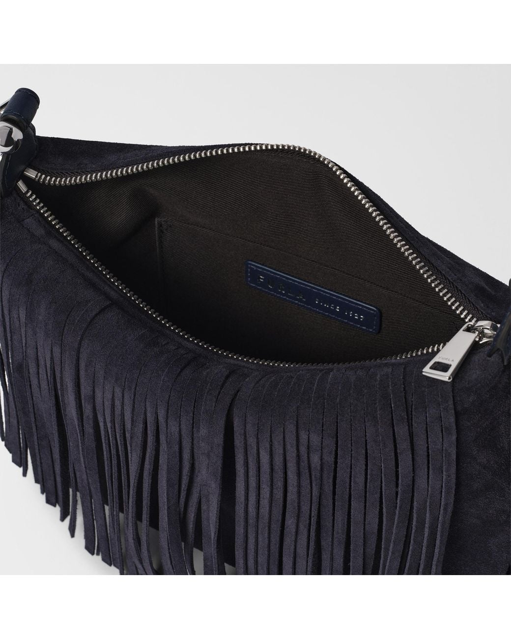 Furla Blue Tonie Shoulder Bag Toni Ink