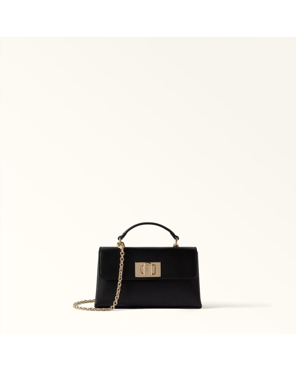 1927 Borsa Mini Pelle Stampata Donna di Furla in Black