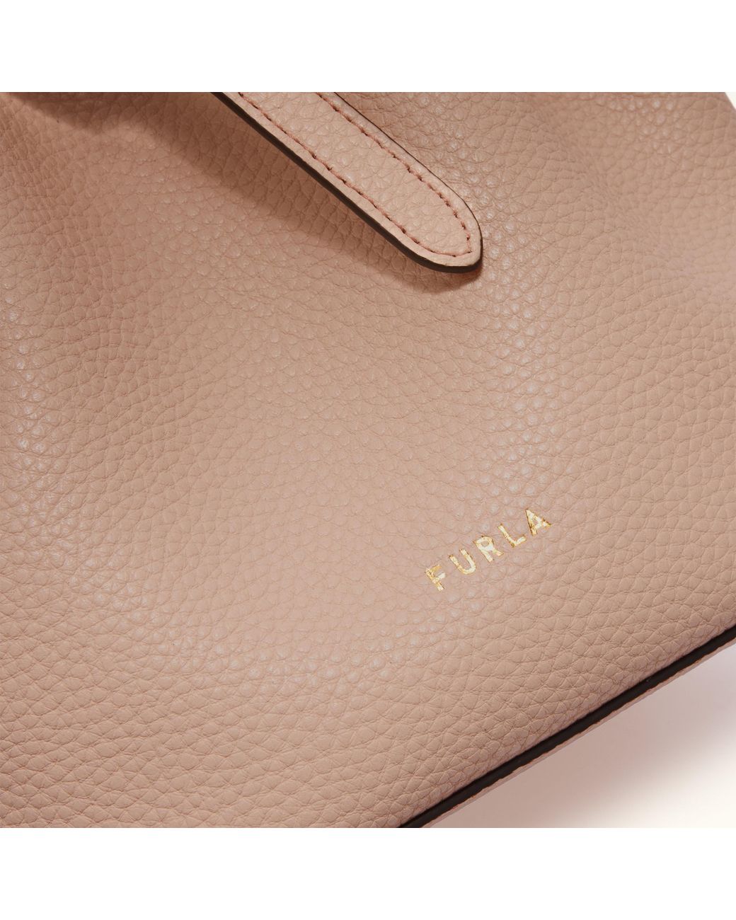 Furla Natural Aura Mini Bag Anemone Keria Grained Calf Leather