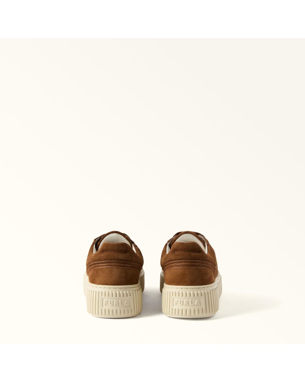 Furla Brown Sky Sneakers Cognac H Suede