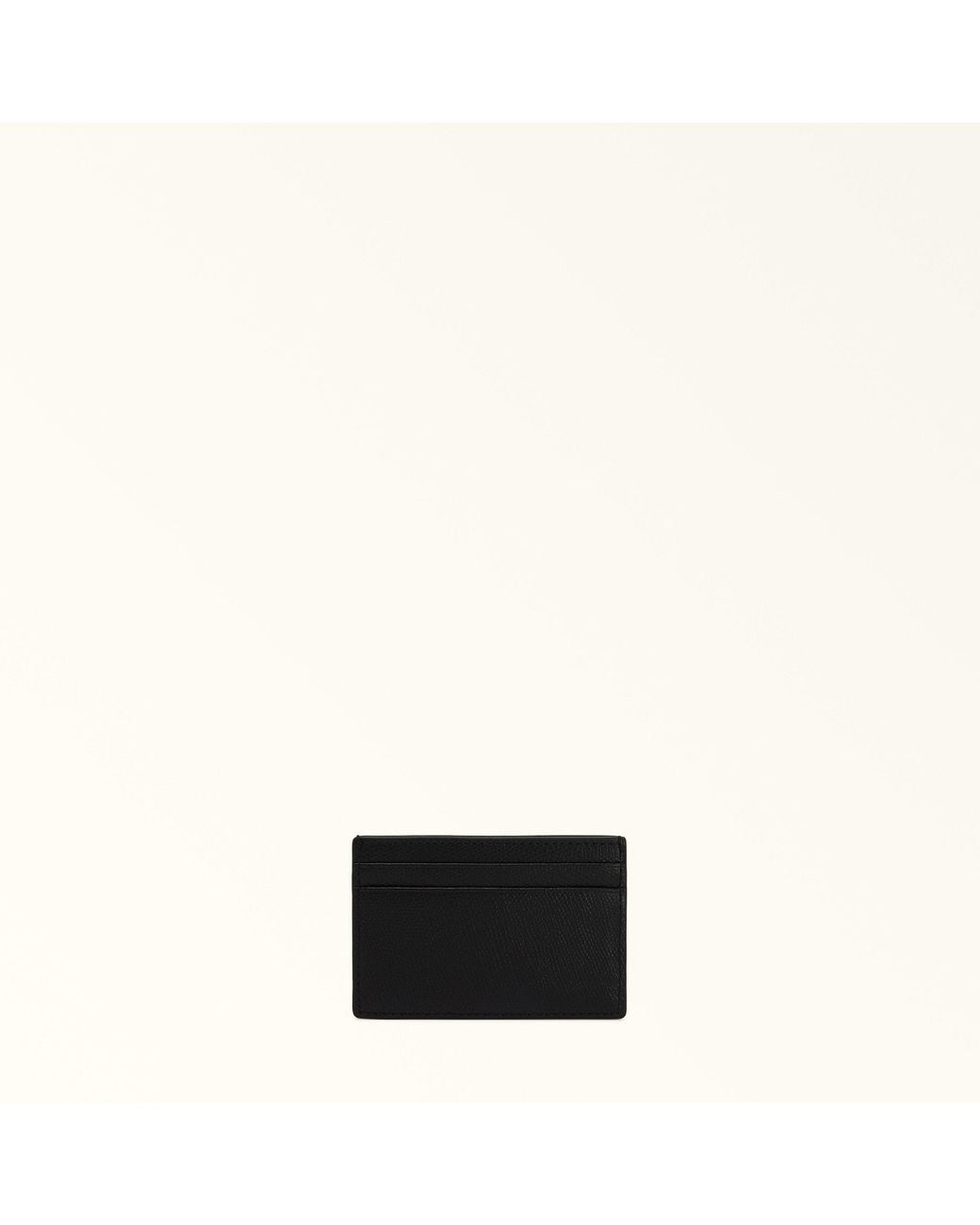 Furla Black Camelia S Card Case