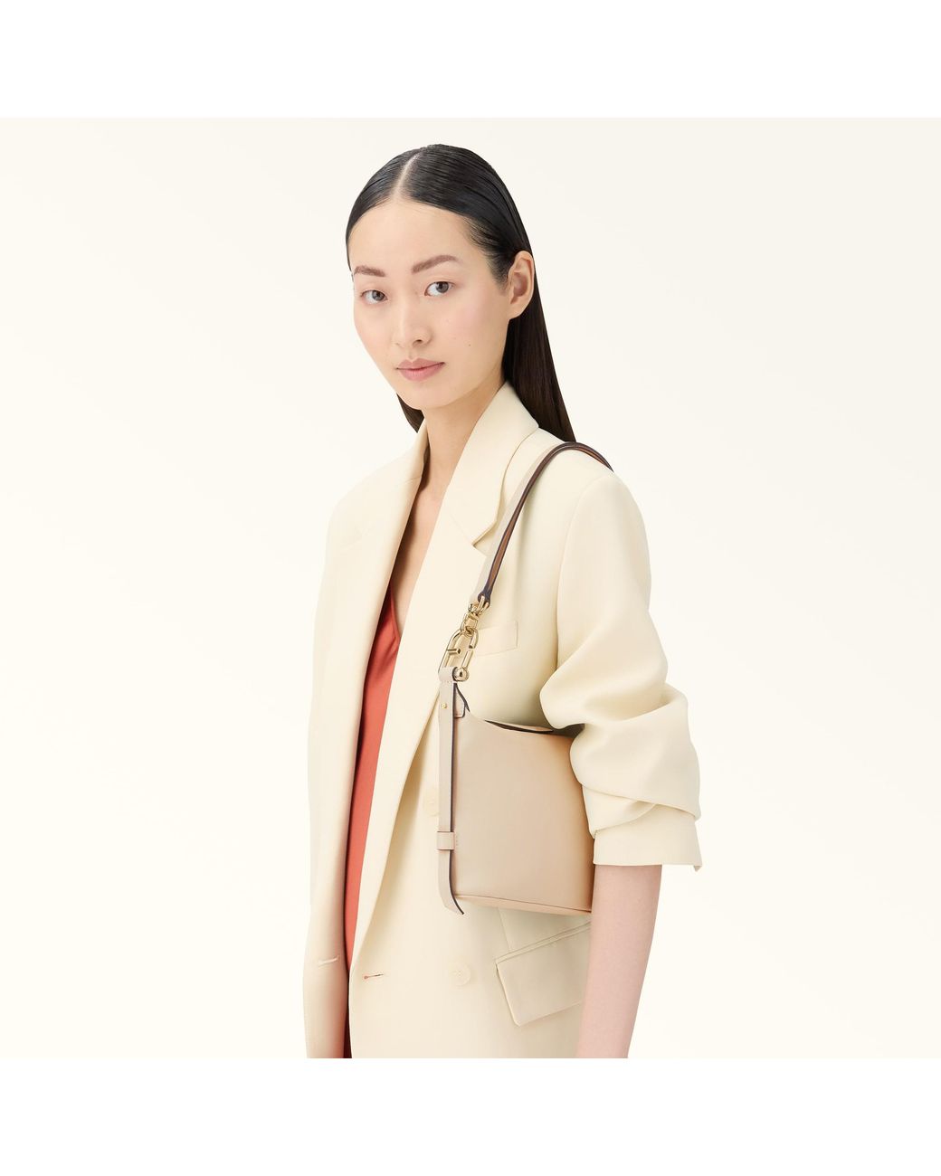 Furla Natural Nuvola Mini Bag Ballerina I Claris Lux Calf Leather