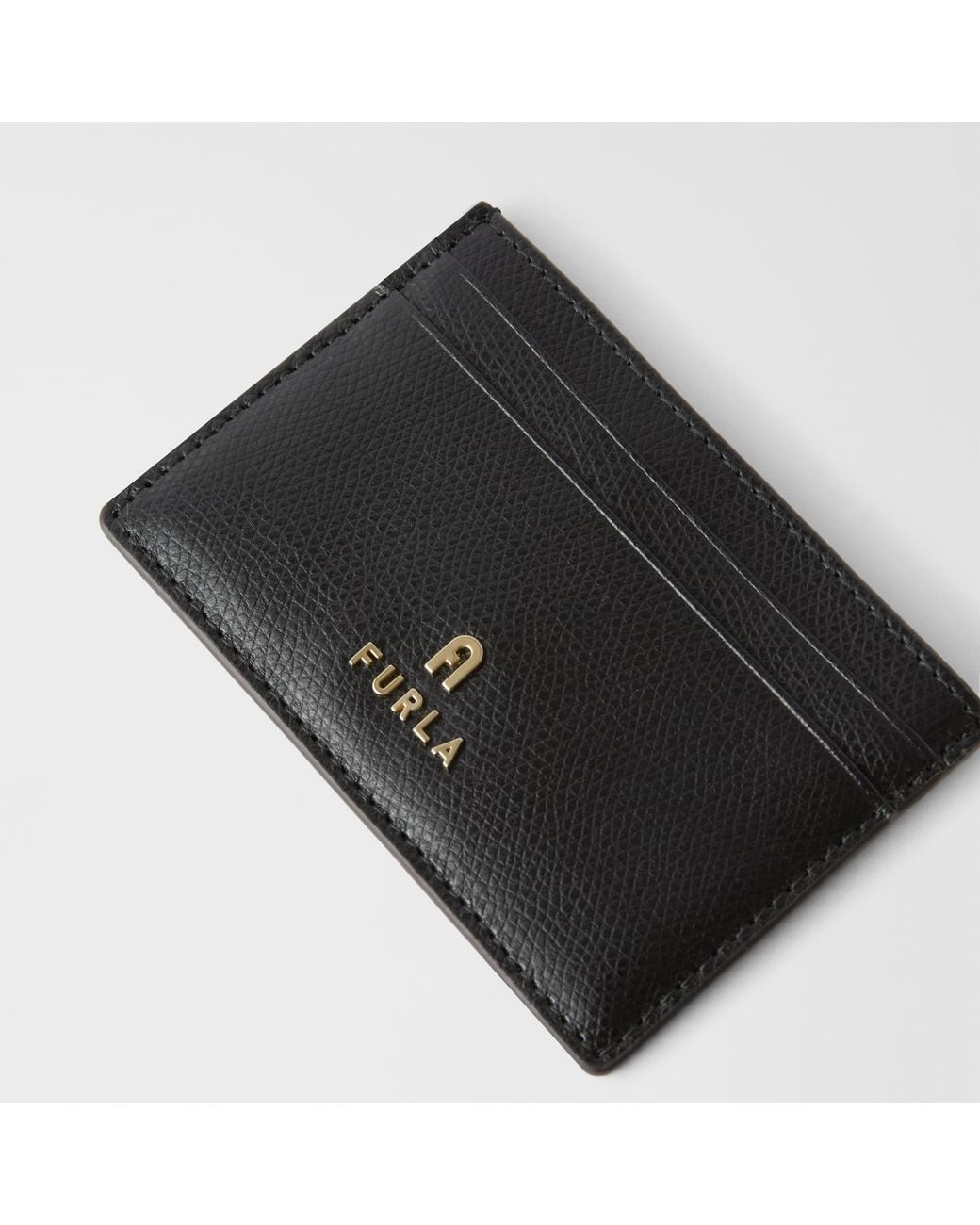 Furla Black Camelia S Card Case