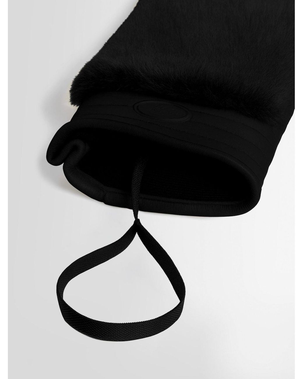 Fusalp Black Fake Fur Ski Gloves
