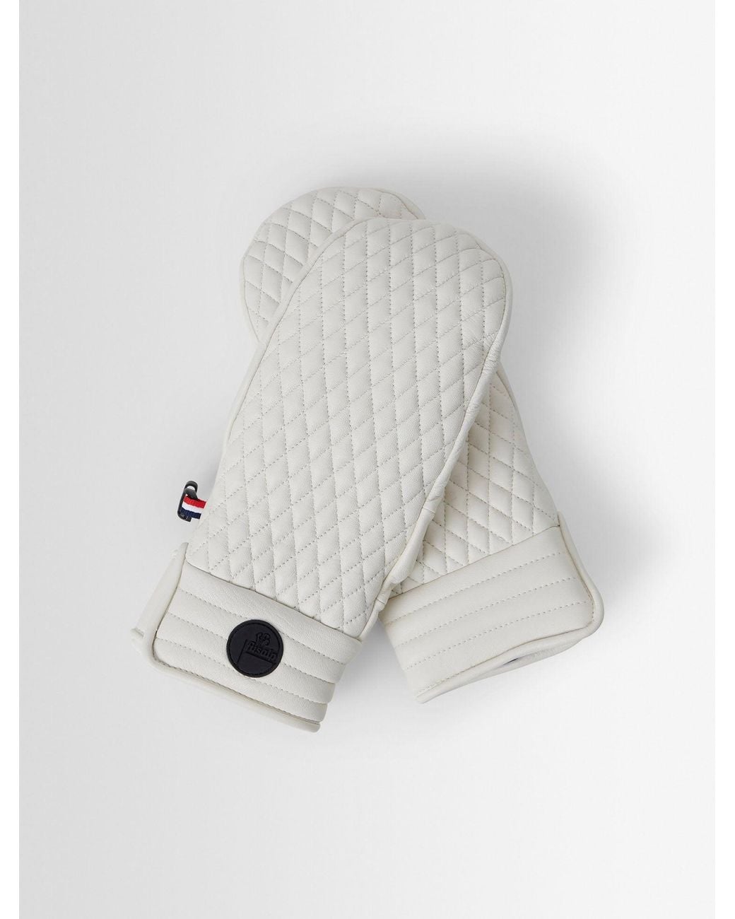 Fusalp White Athena Ski Mittens