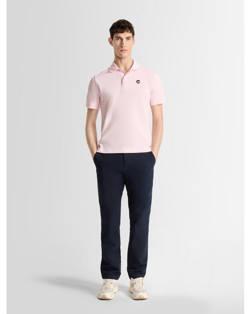 Fusalp Pink Gerlo Short Sleeve Polo for men