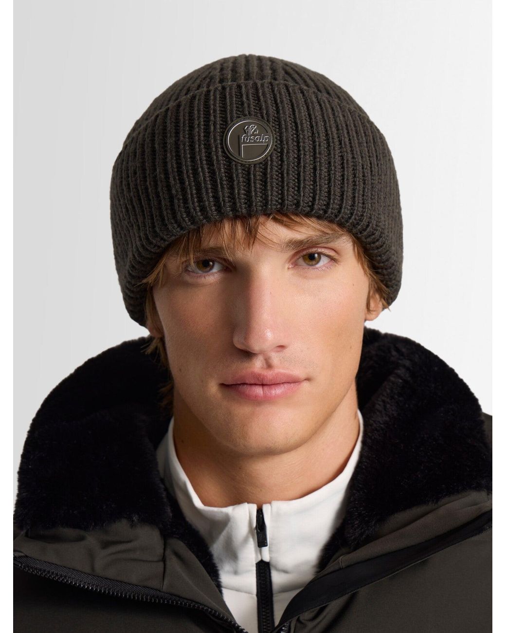 Fusalp Black Knit Beanie