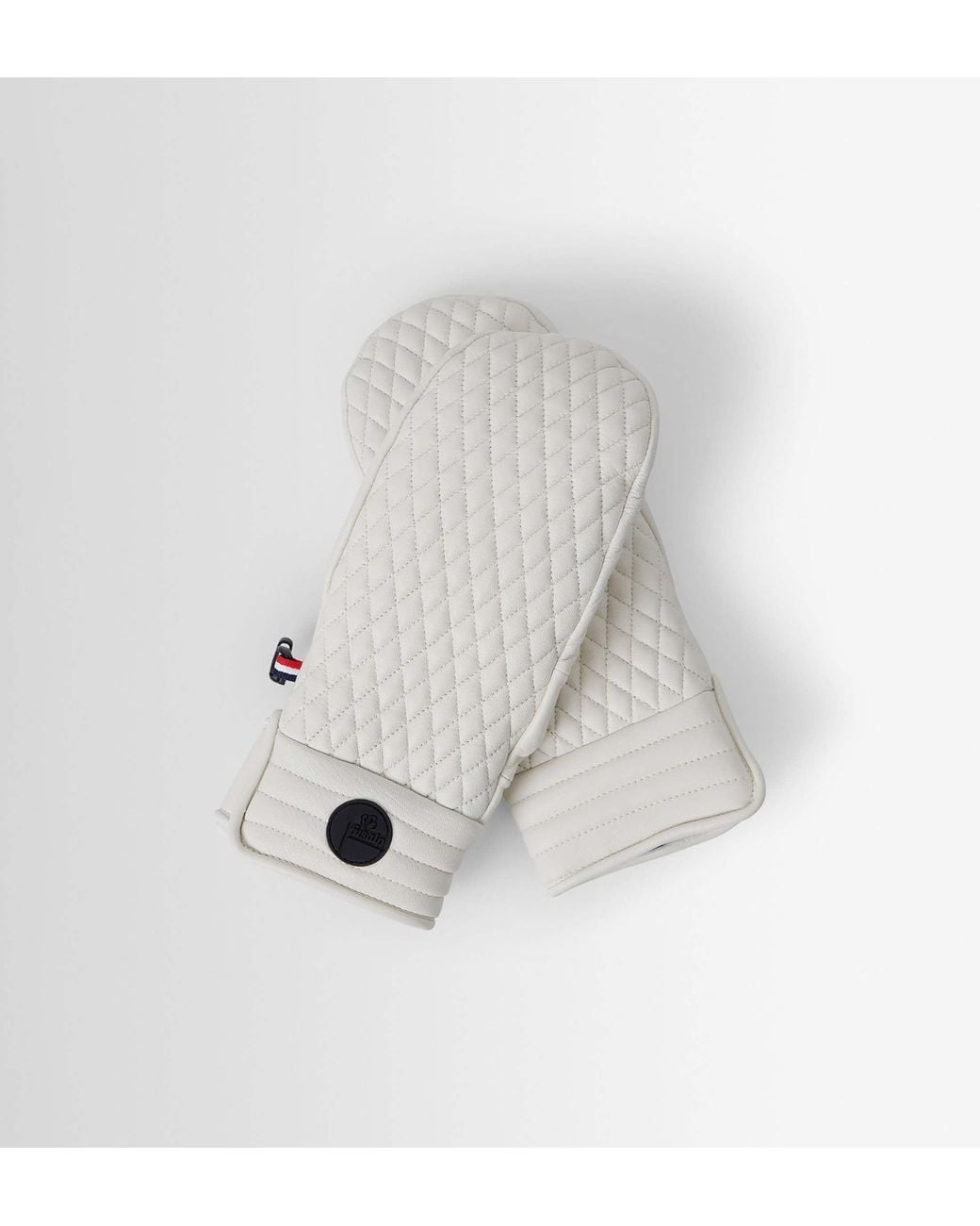 Fusalp White Athena Ski Mittens