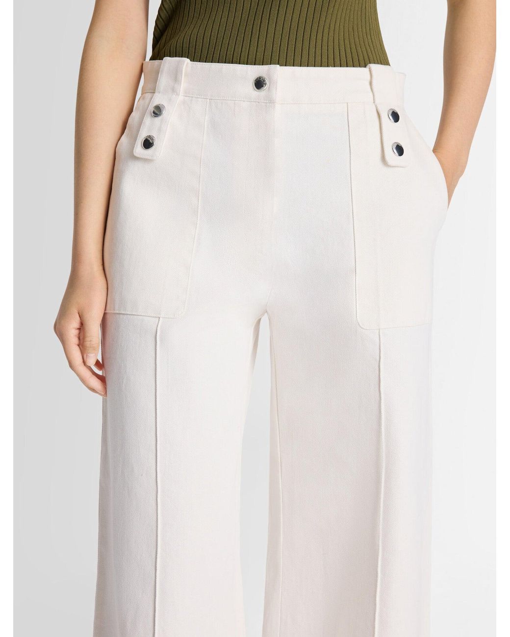 Fusalp White Noaletta Denim Pants