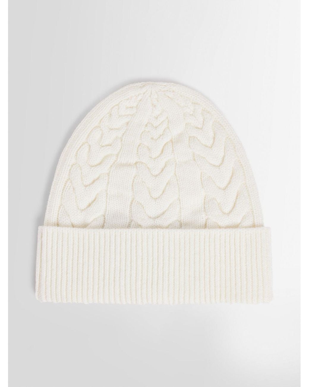 Fusalp White Cable Beanie