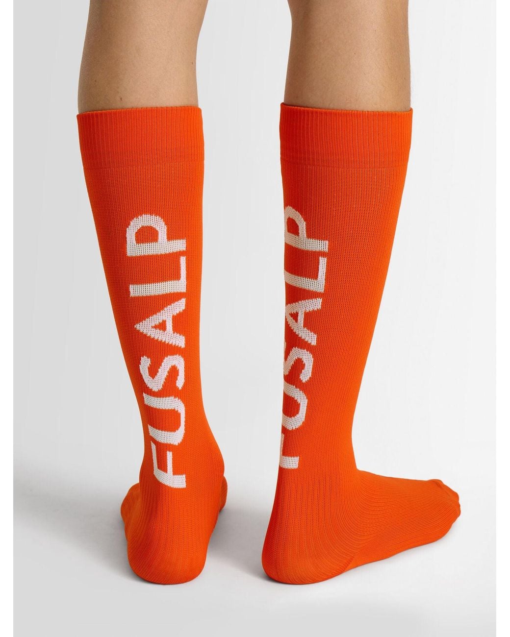 Fusalp Orange Sock Pop Ski Socks