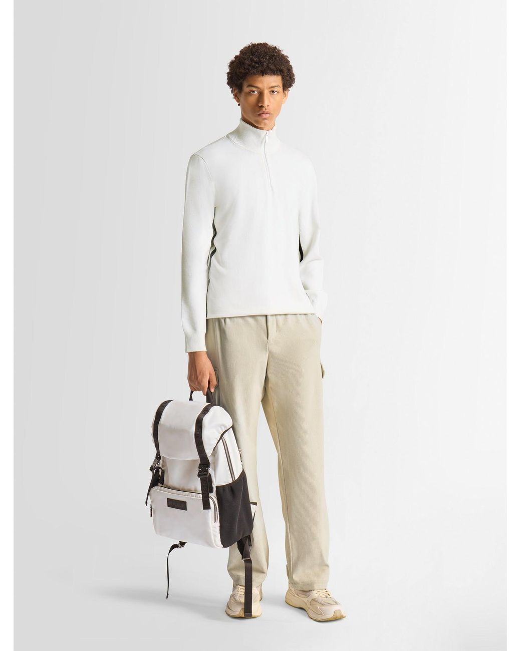 Fusalp White Natom Sweater for men