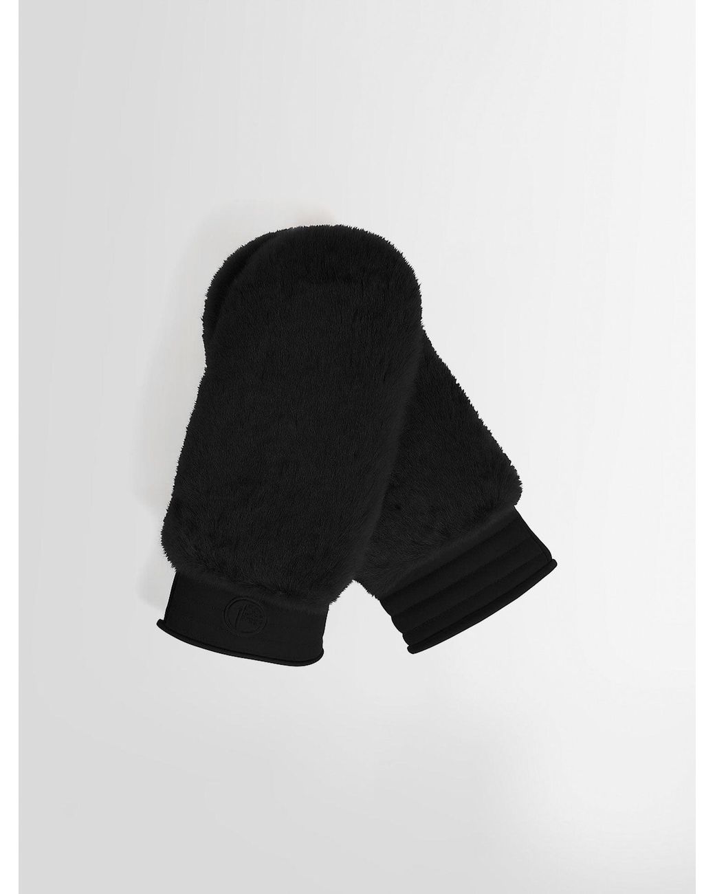 Fusalp Black Fake Fur Ski Gloves