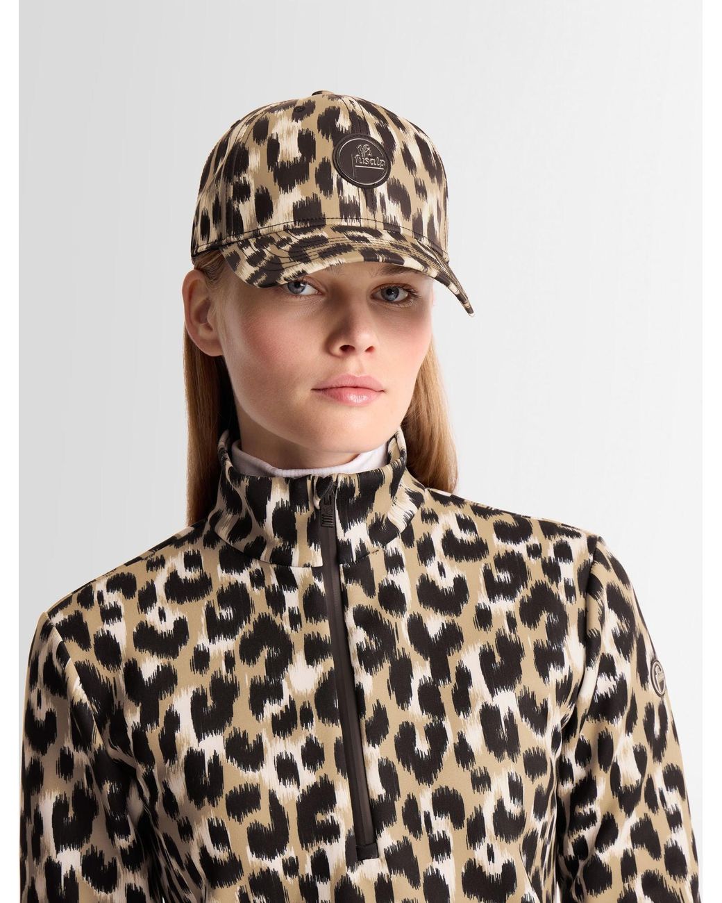 Fusalp Black Leopard Cap