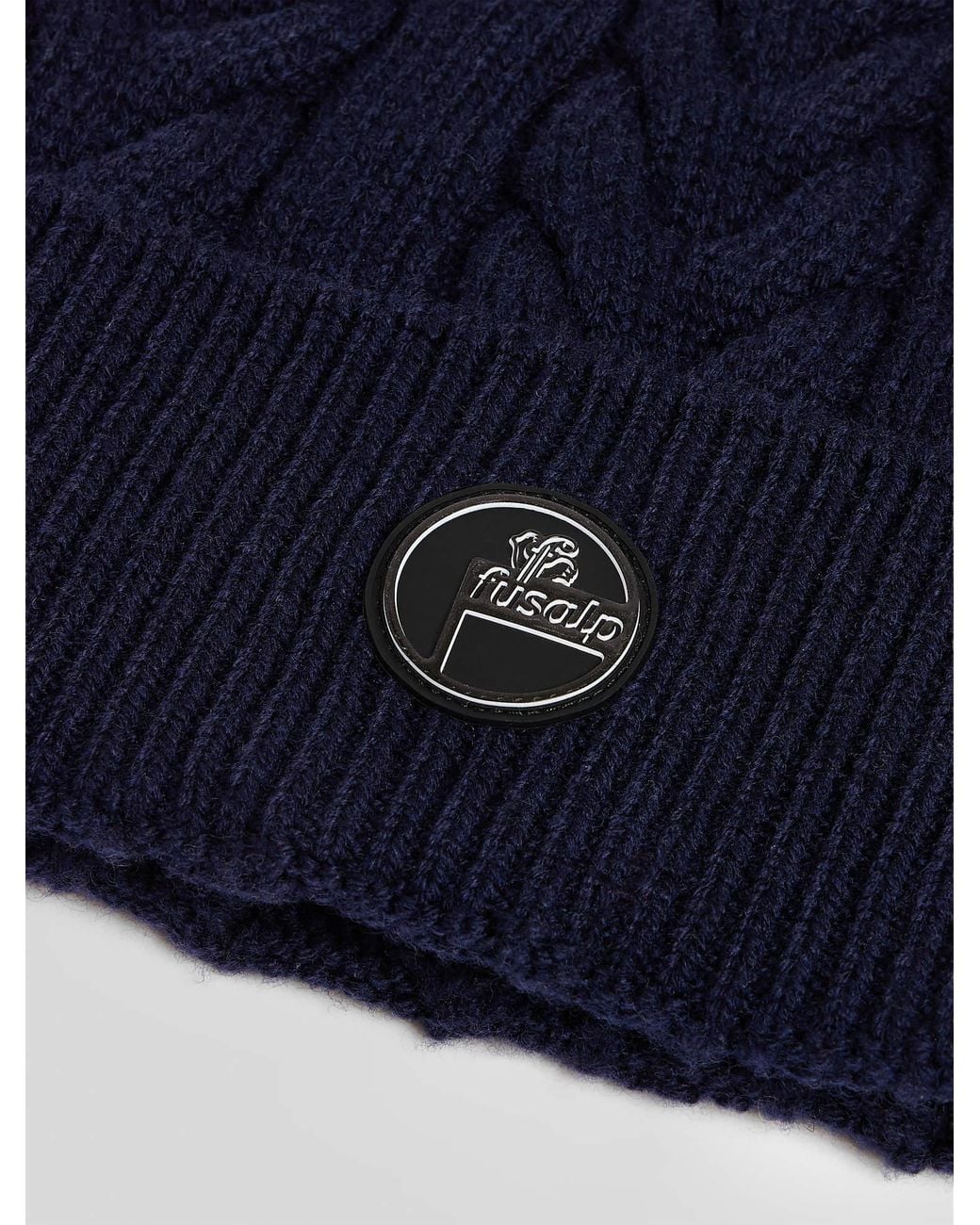 Fusalp Blue Cable Beanie