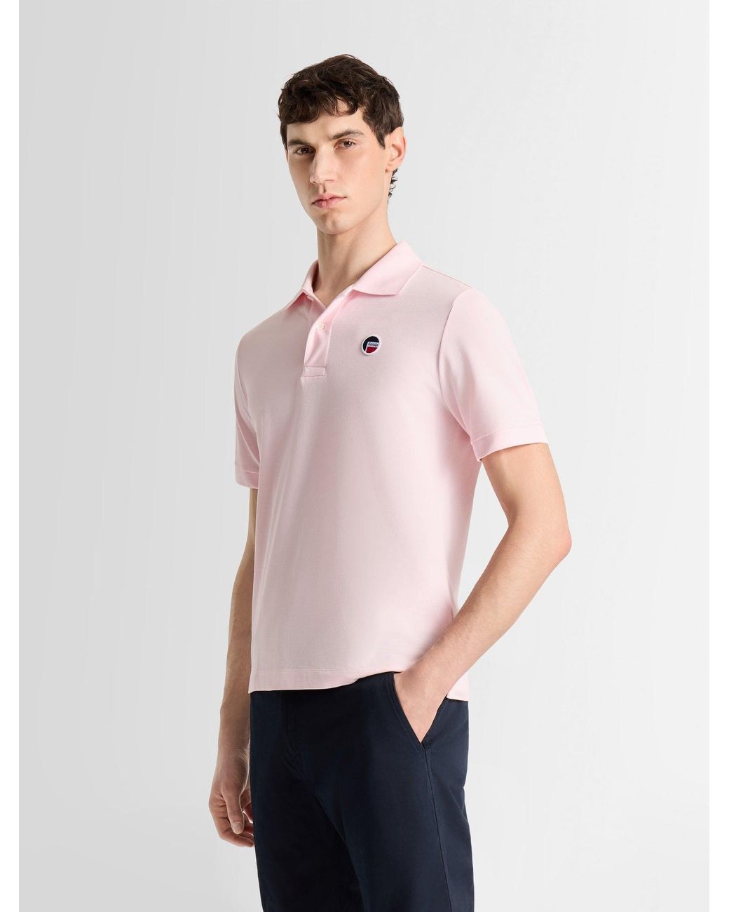 Fusalp Pink Gerlo Short Sleeve Polo for men