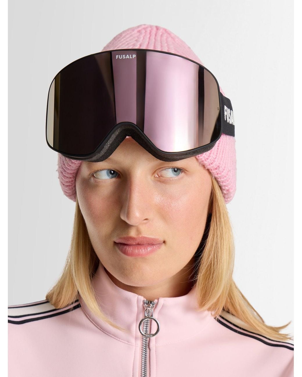 Fusalp Pink Matterhorn Mono Ski Mask