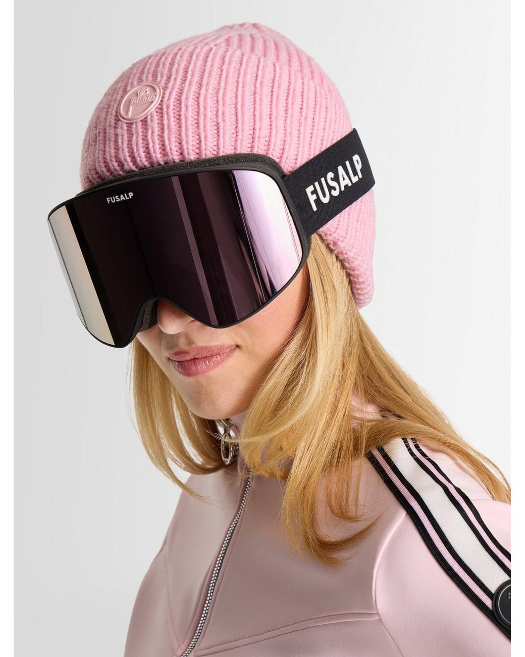 Fusalp Pink Matterhorn Mono Ski Mask