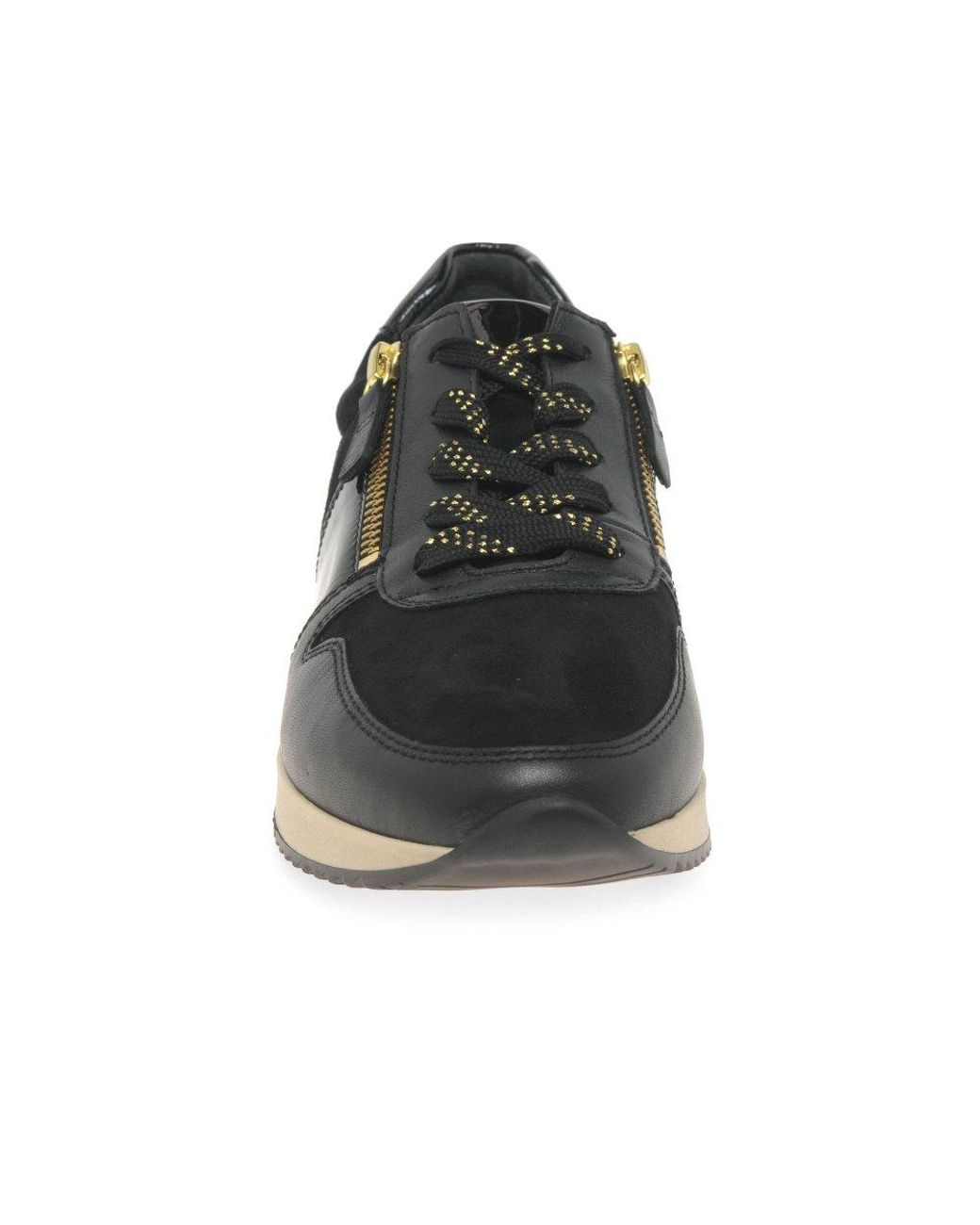 Gabor Black Lulea Casual Trainers