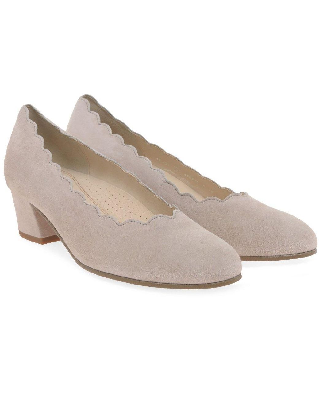 Gabor Gray Gigi Court Shoes