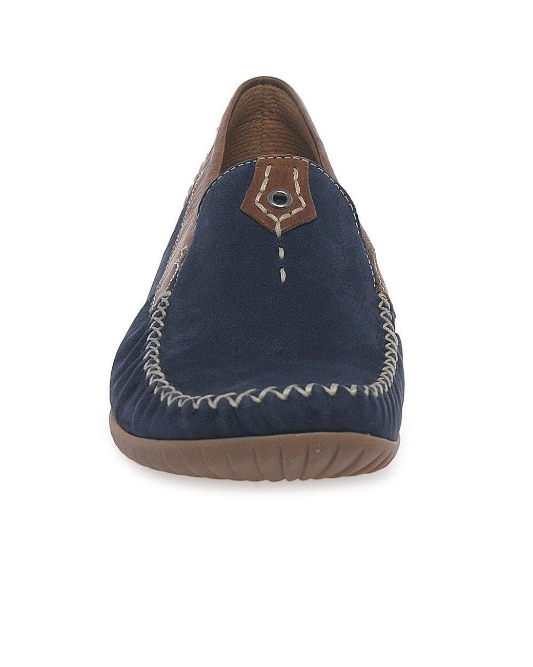 Gabor Blue California Sporty Moccasins