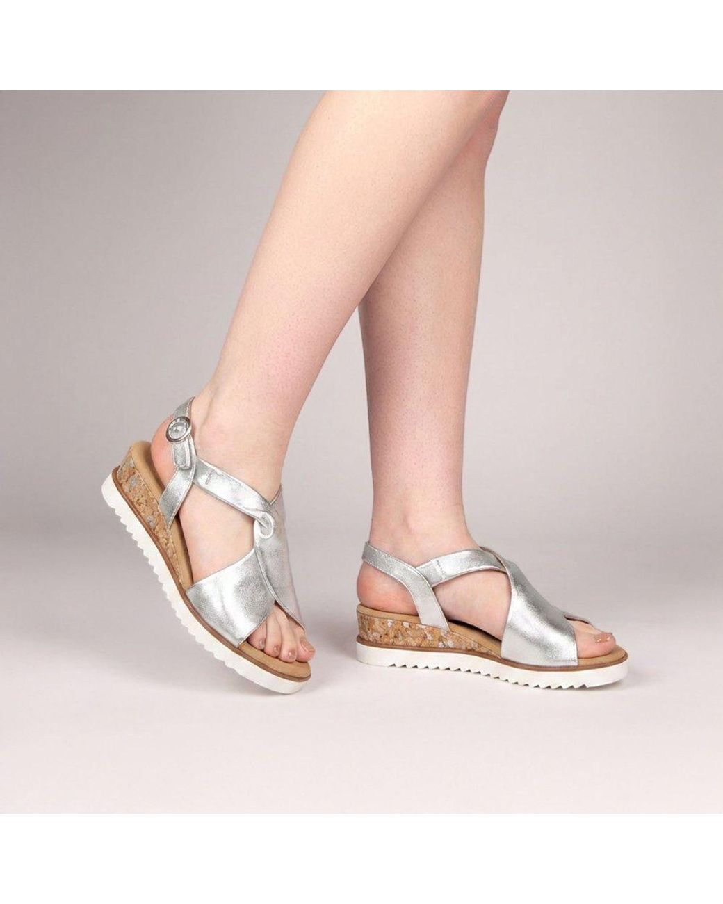 Gabor Metallic Rich Sandals