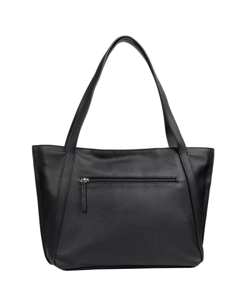 Gabor Black Elfie Zip Shopper Shoulder Bag