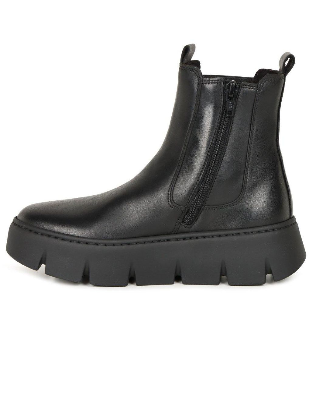 Gabor Black Custom Chelsea Boots