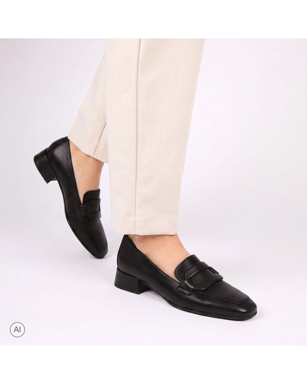Gabor Black Great Loafers