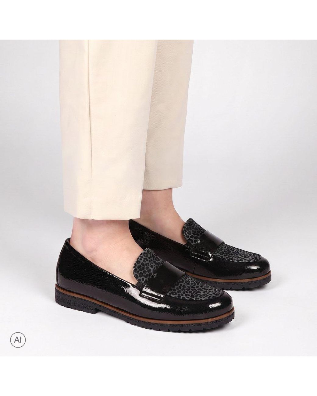 Gabor Black Elder Loafers