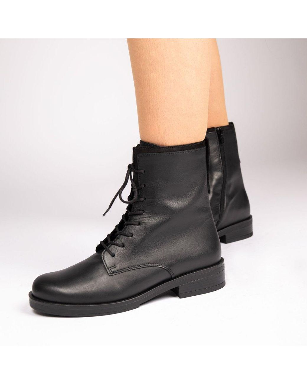 Gabor Black Hay Biker Boots