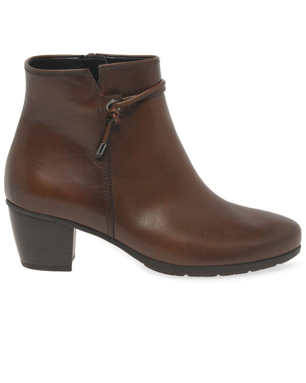 Gabor Brown Ela Ankle Boots