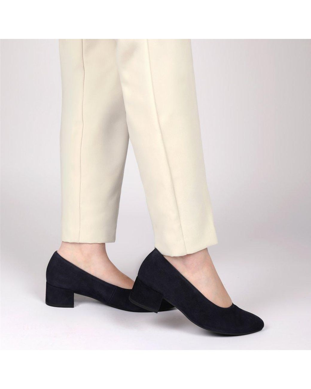 Gabor Blue Dixie Court Shoes