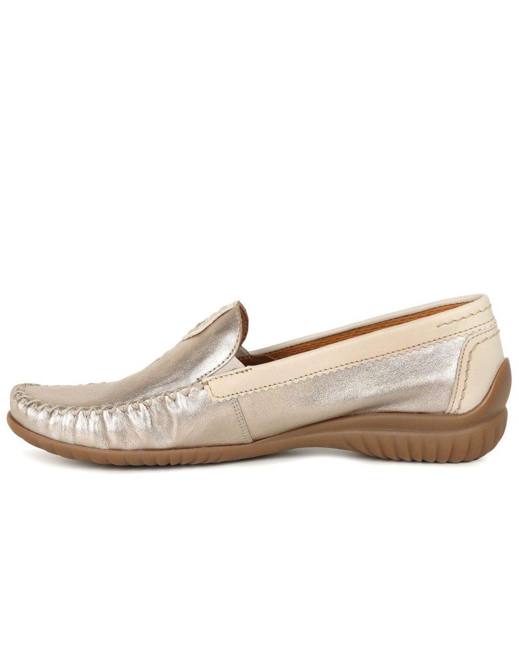 Gabor White California Sporty Moccasins