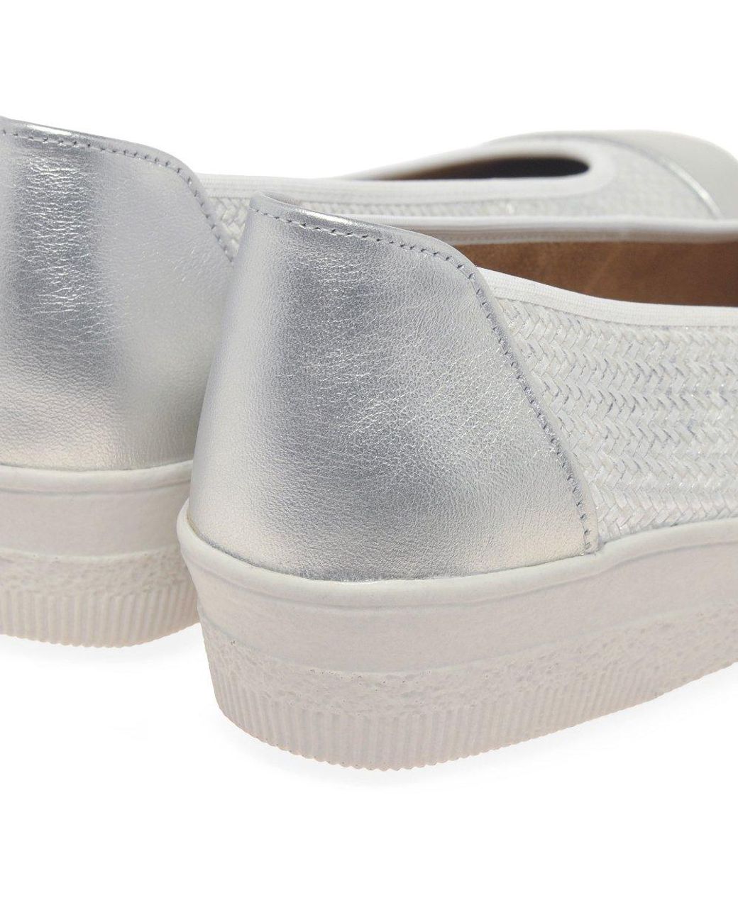 Gabor Gray Petunia Accent Low Heeled Pumps