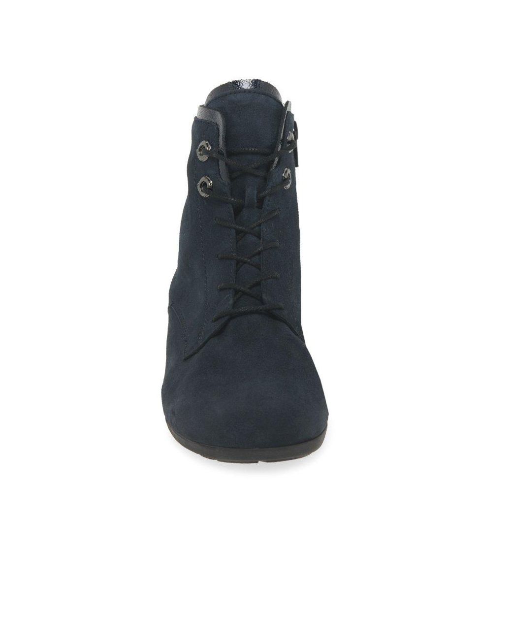 Gabor Blue Boat Ankle Boots