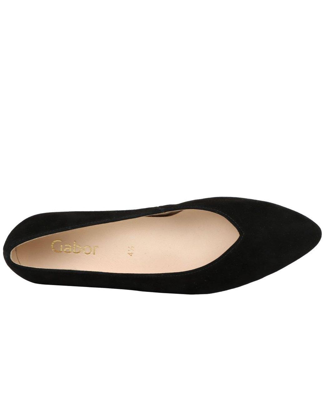 Gabor Black Dixie Court Shoes
