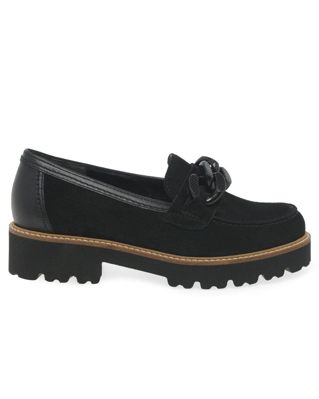 Gabor Black Squeeze Loafers