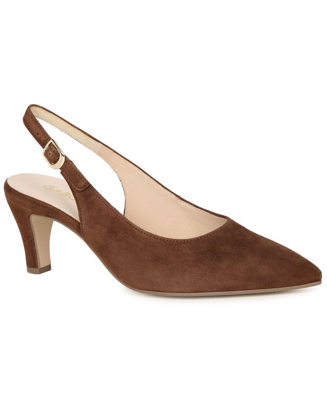 Gabor Brown Lazona Court Shoes
