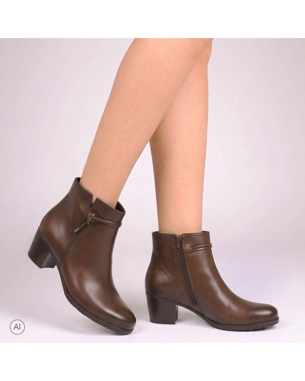 Gabor Brown Ela Ankle Boots