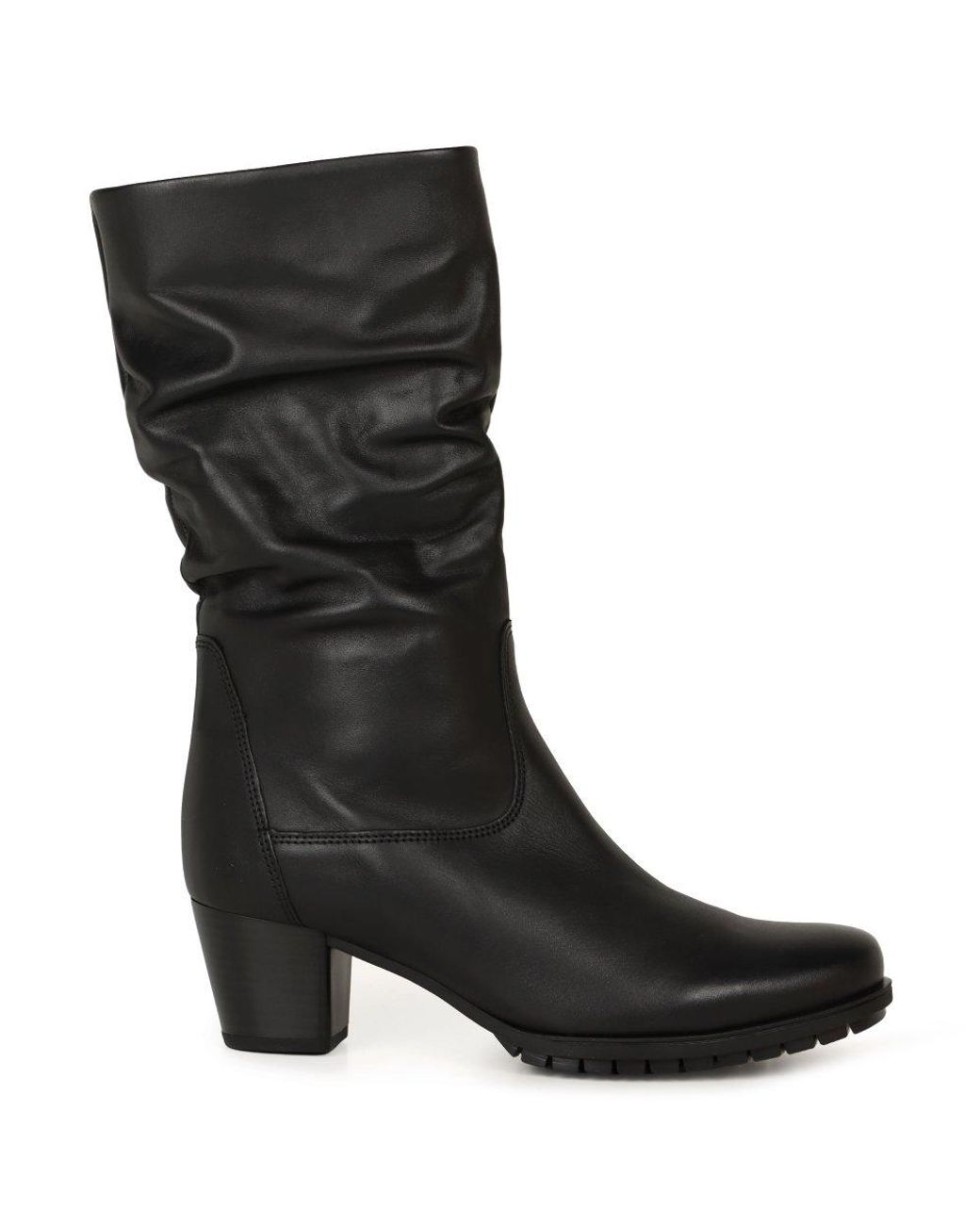 Gabor Black Oslo Calf Length Boots