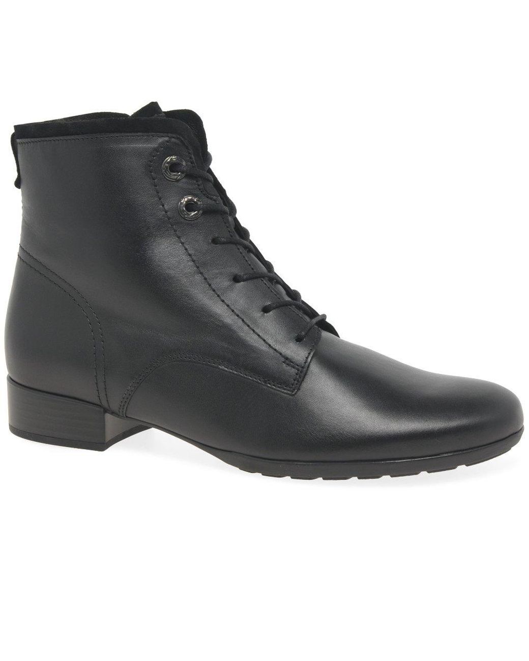 Gabor Black Boat Ankle Boots Size: 2.5
