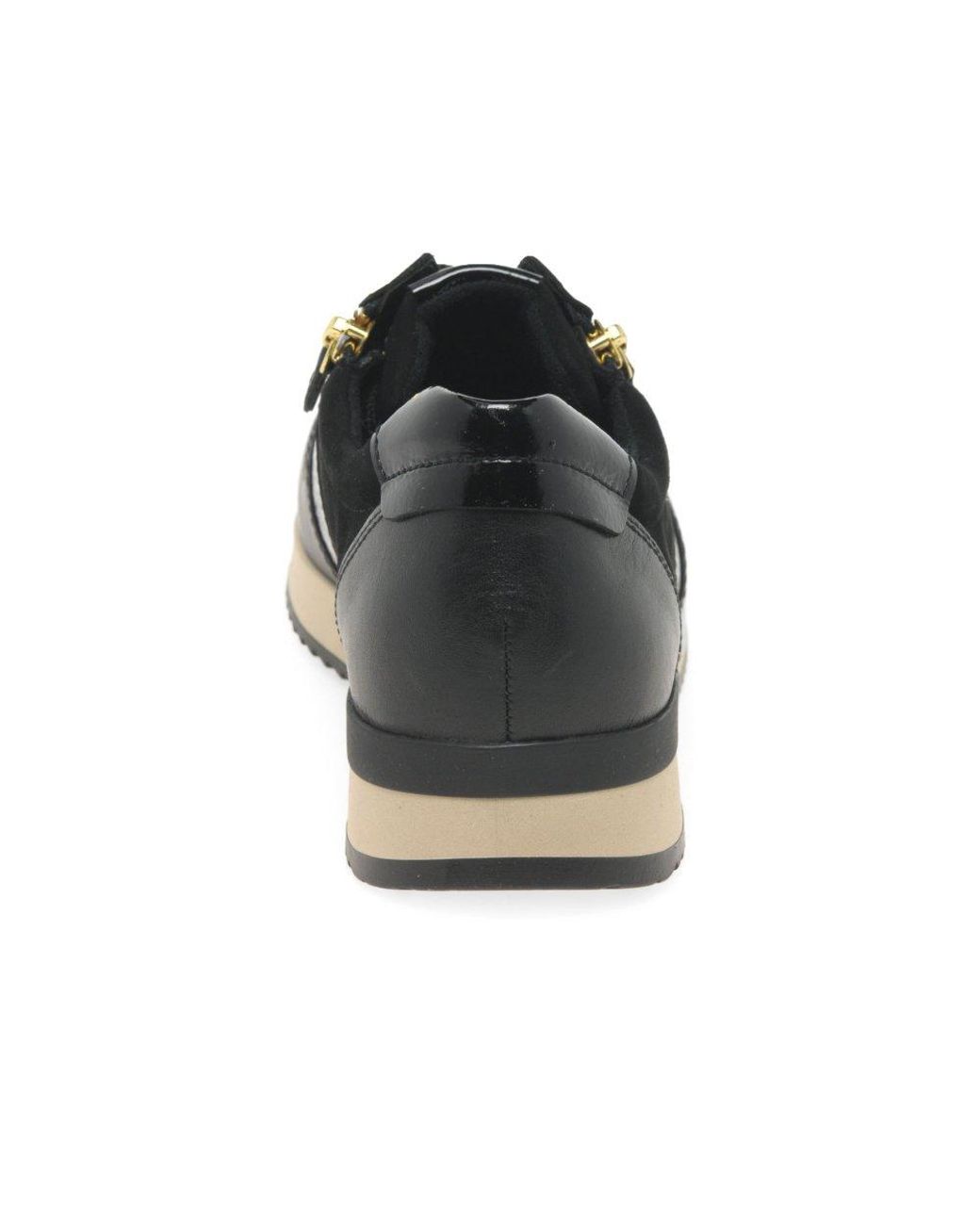 Gabor Black Lulea Casual Trainers