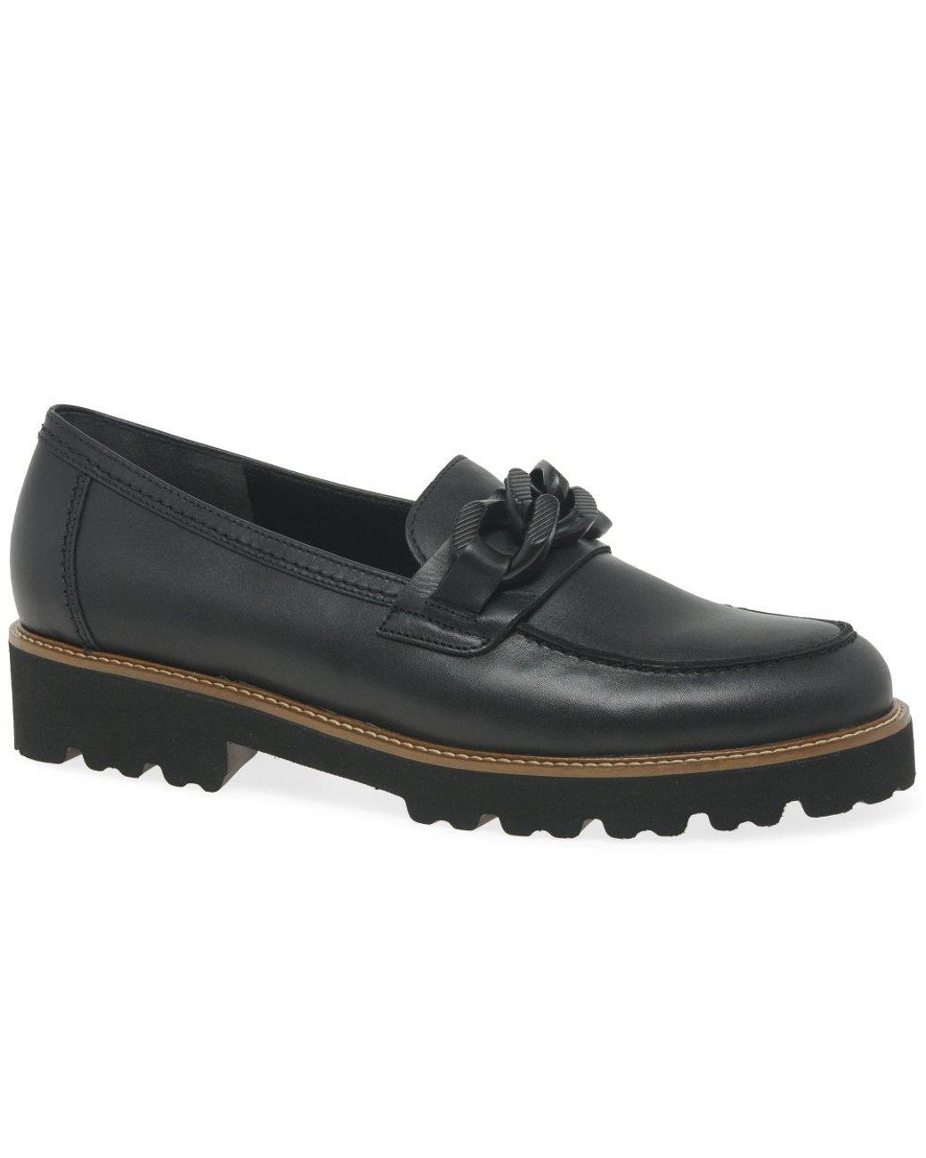 Gabor Black Squeeze Loafers (Uni)