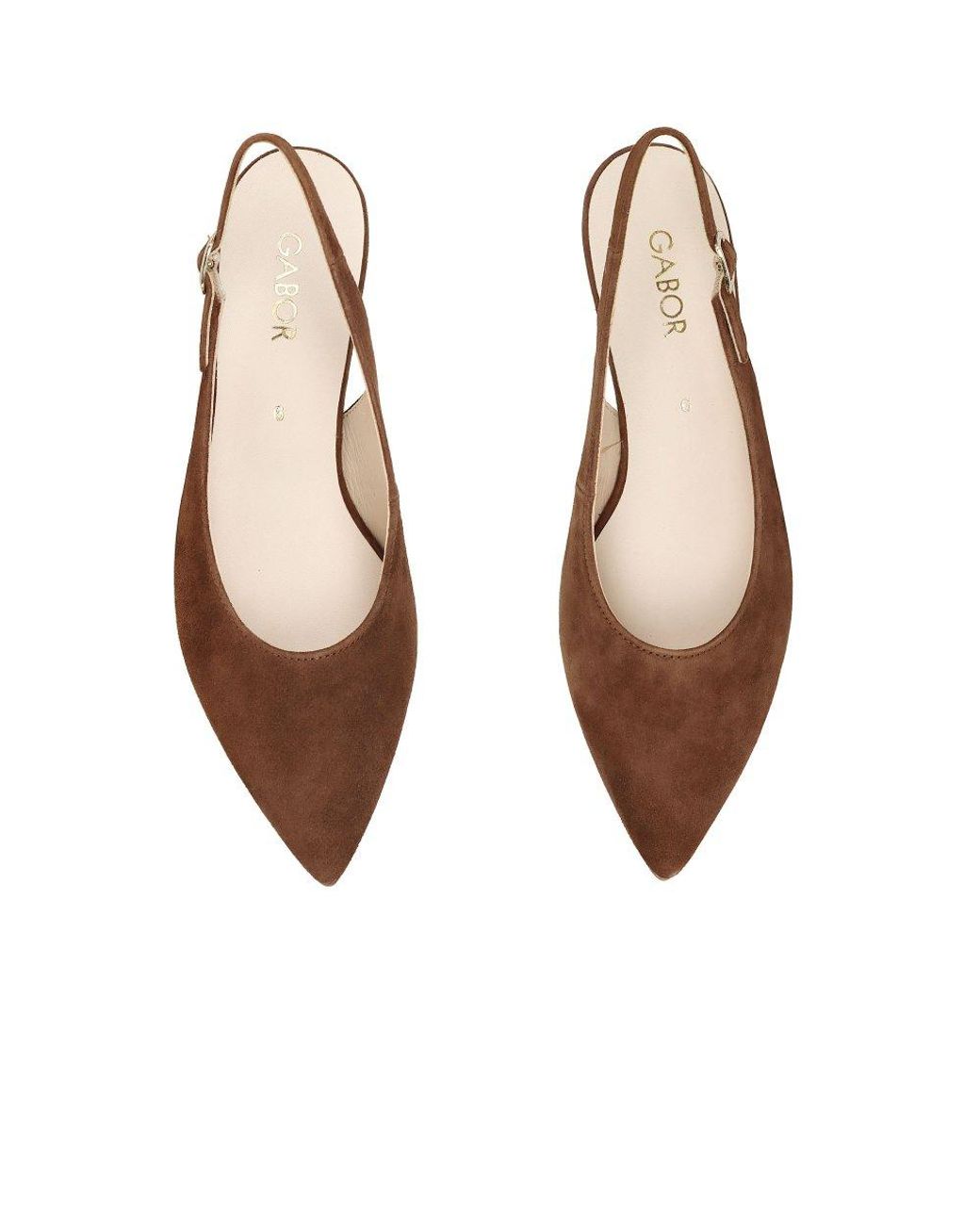 Gabor Brown Lazona Court Shoes