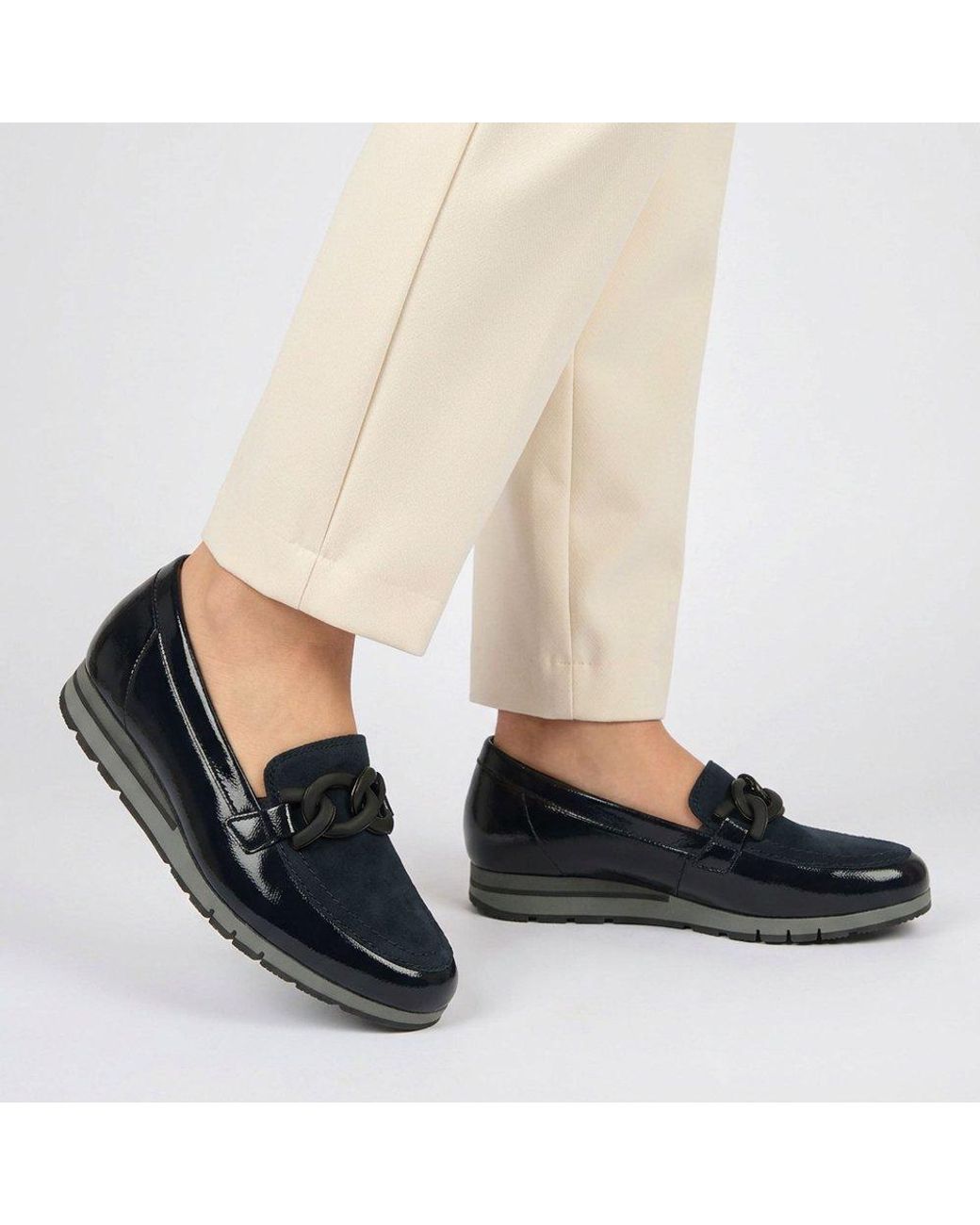 Gabor Blue Bea Loafers