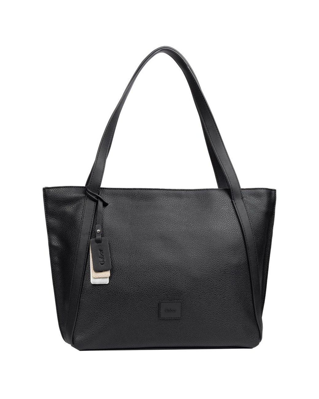 Gabor Black Elfie Zip Shopper Shoulder Bag