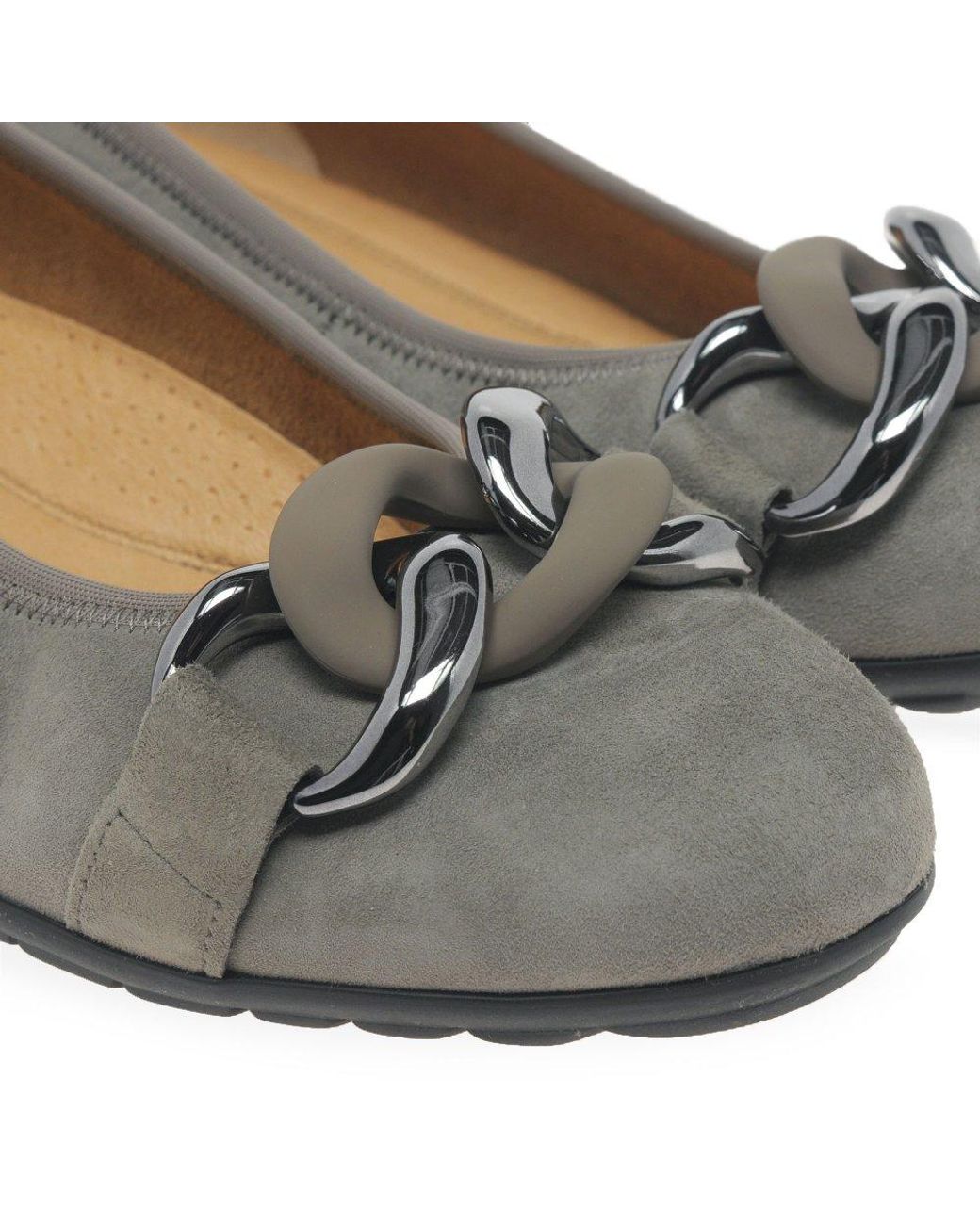 Gabor Gray Sabia &Apos;S Shoes Colour: Fumo Suede (Uni)